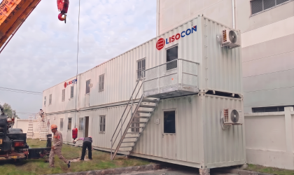 Container Văn Phòng 40feet 2 Tầng: Giải Pháp Nhân Đôi Diện Tích Sàn Ban Điều Hành Dự Án